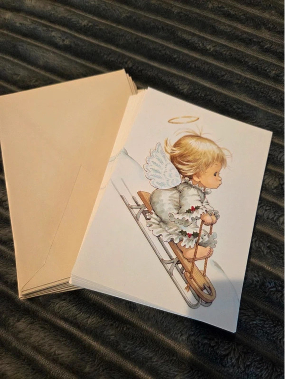 "Holly Babes" Vintage Christmas greetings cards